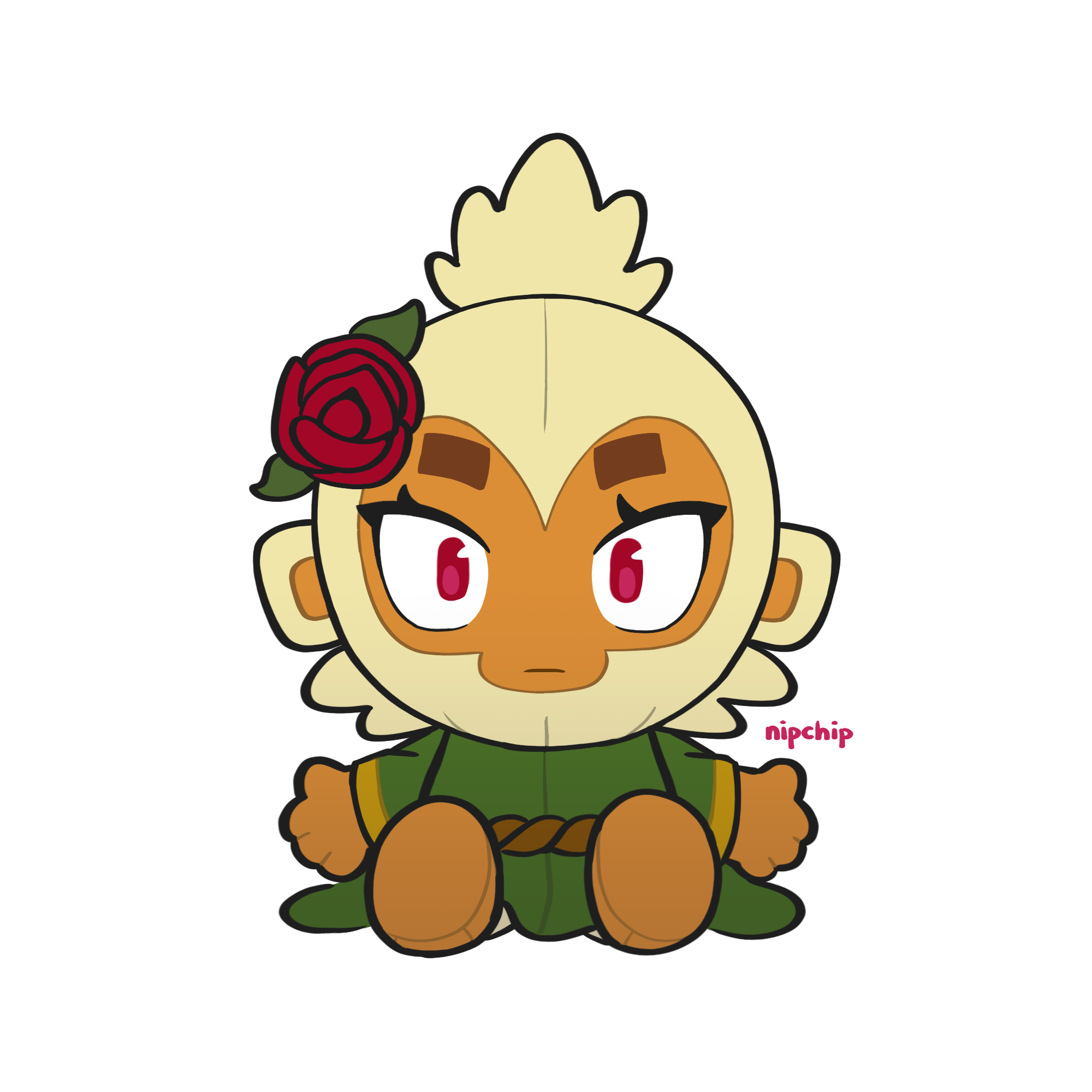 Briar as a Makeship Bloons plush.